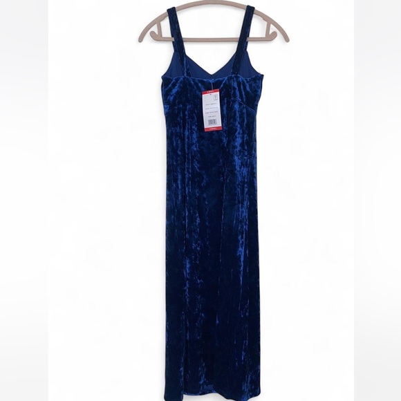 Jessica Simpson Blue Velvet Midi Dress - Picture 5 of 6